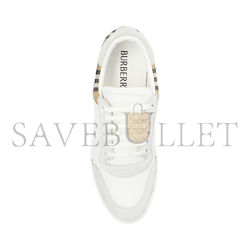 BURBERRY LEATHER, SUEDE AND CHECK SNEAKERS 8069089